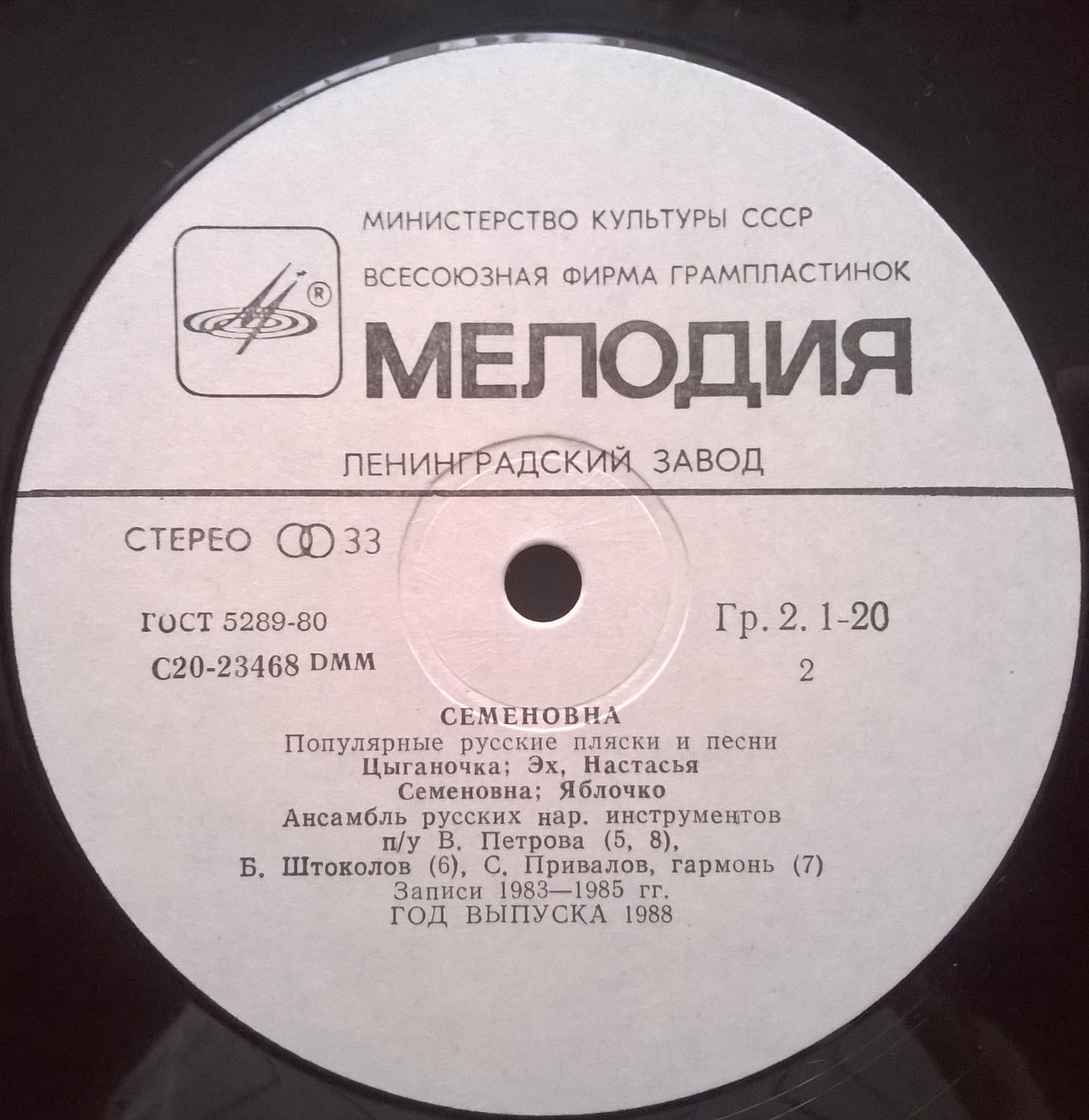 СЕМЕНОВНА. Популярные русские пляски и песни