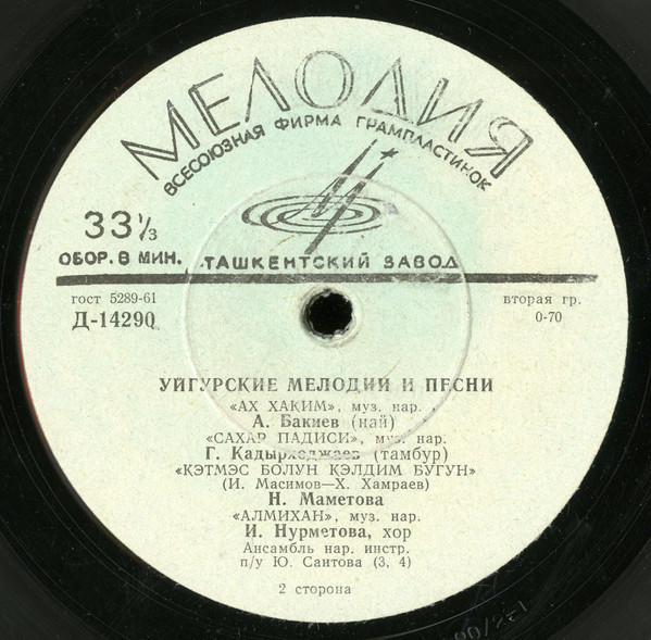 Уйгурские мелодии и песни