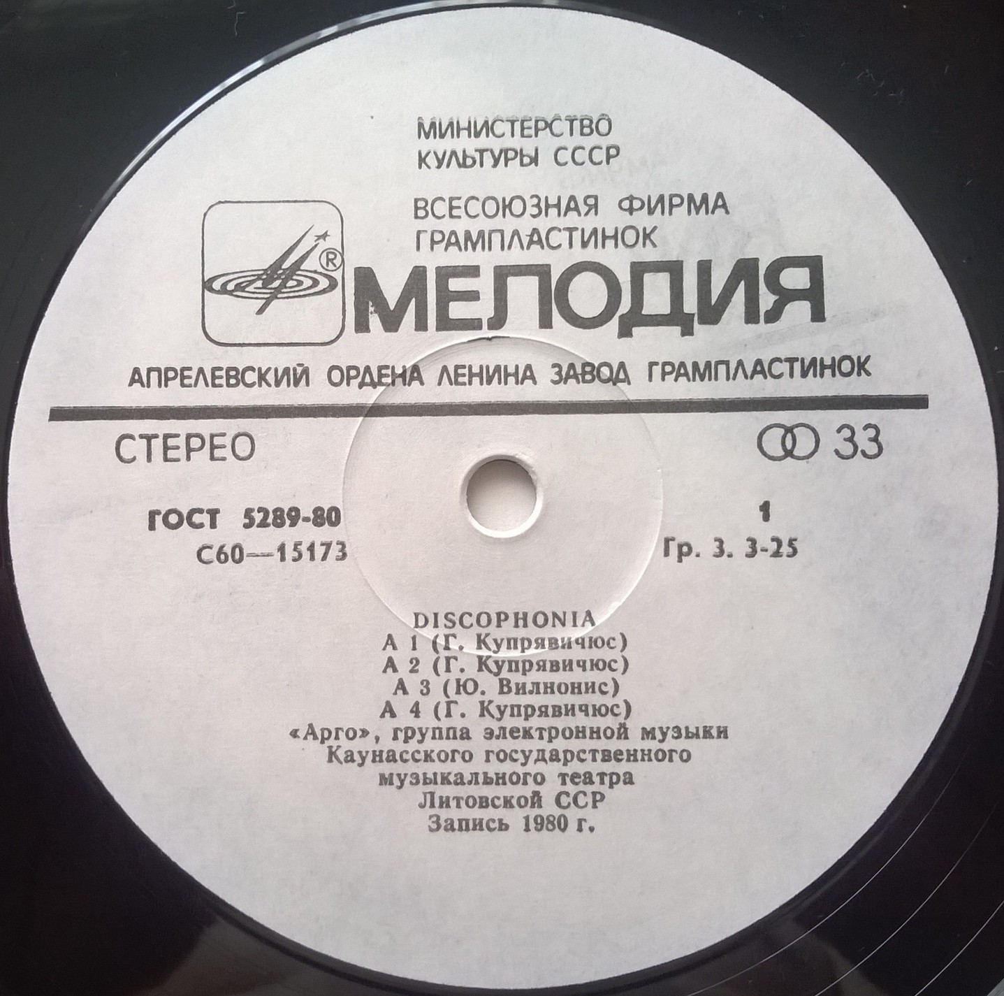 «АРГО», группа электронной музыки — «Дискофония»