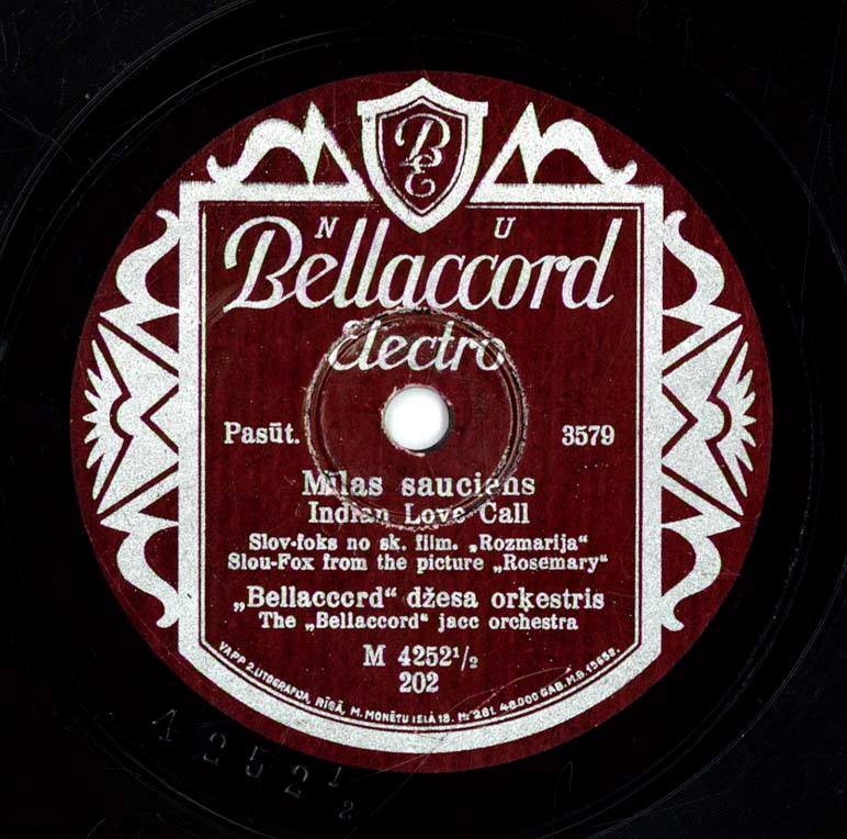 «Bellaccord» džesa orķestris — Mīlas sauciens / Rozmarija