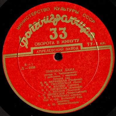 П. ЧАЙКОВСКИЙ (1840-1893): Пиковая дама, опера в 3 д. (А. Мелик-Пашаев)