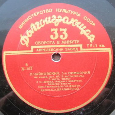 П. ЧАЙКОВСКИЙ (1840–1893): Симфония №5 ми минор, соч. 64 (Е. Мравинский)