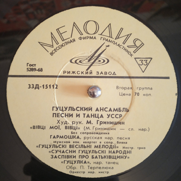 Гуцульский ансамбль песни и танца УССР