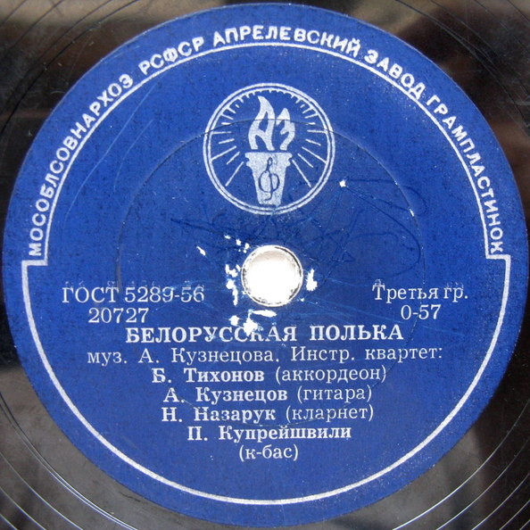 Инстр. квартет Б. Тихонова — Финская полька / Белорусская полька