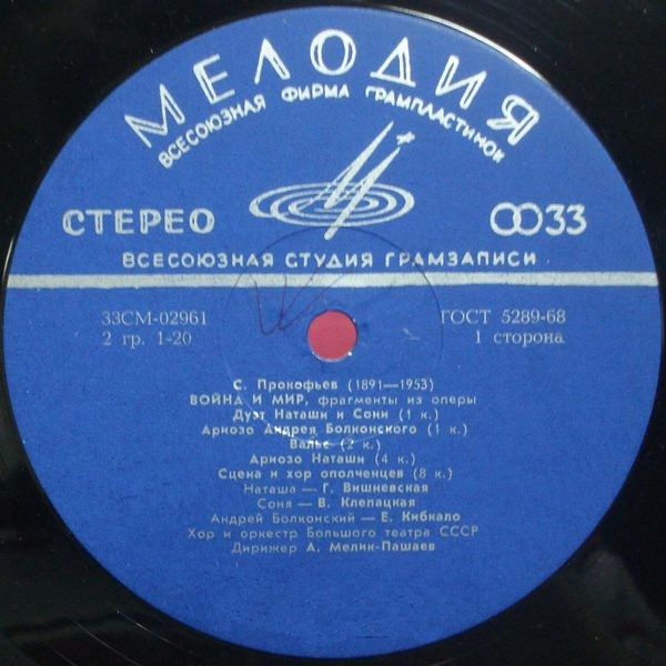С. ПРОКОФЬЕВ (1891–1953): Фрагменты из оперы «Война и мир»