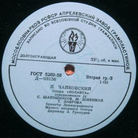 П. И. ЧАЙКОВСКИЙ: «Иоланта», опера в 1 действии (Э. Грикуров)