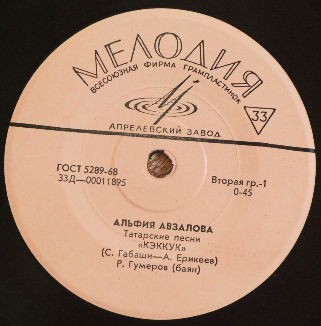 Альфия АВЗАЛОВА: «Татарские песни»