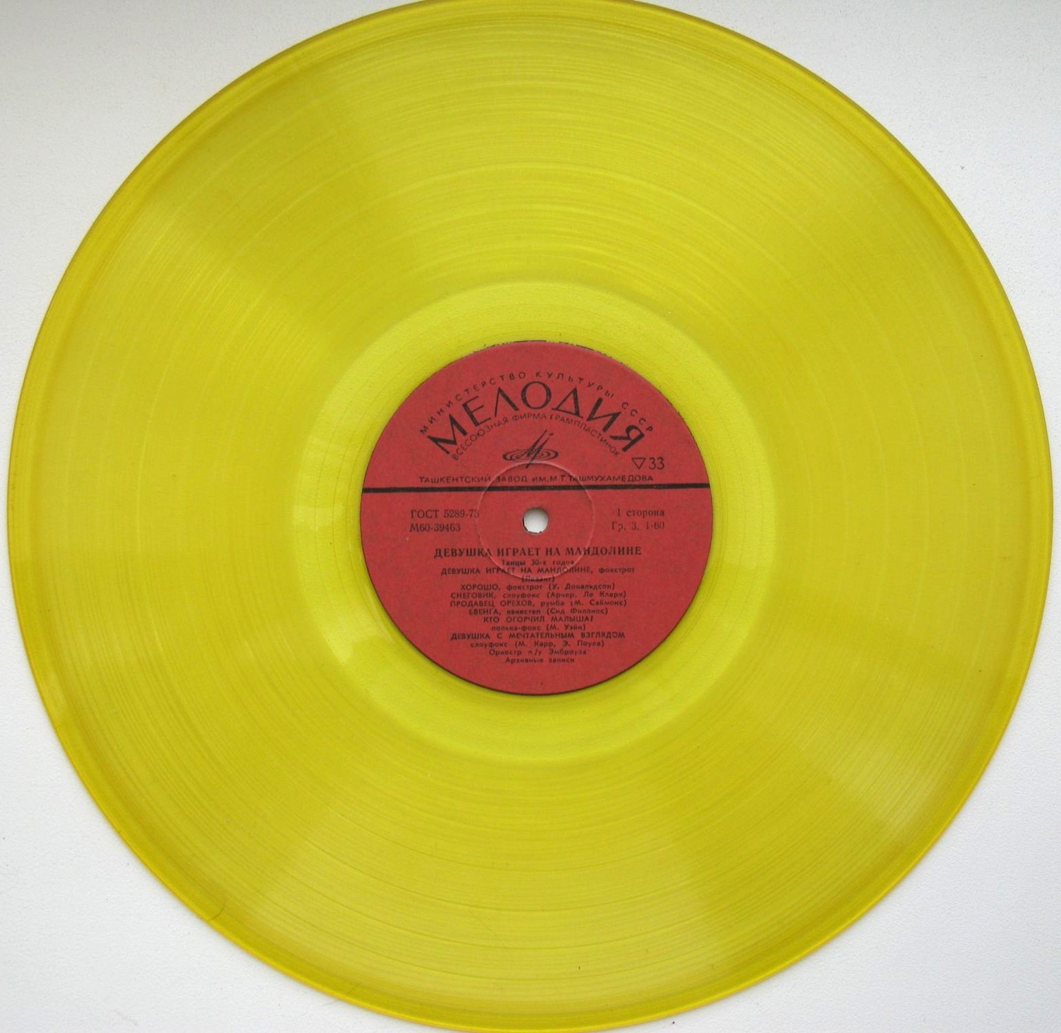 Оркестр п/у Эмброуза - Девушка играет на мандолине (танцы 30-х годов)