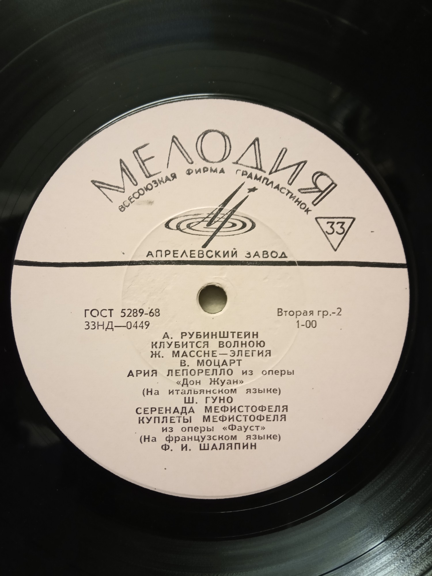 Фёдор ШАЛЯПИН (бас): «Концерт Фёдора Шаляпина»