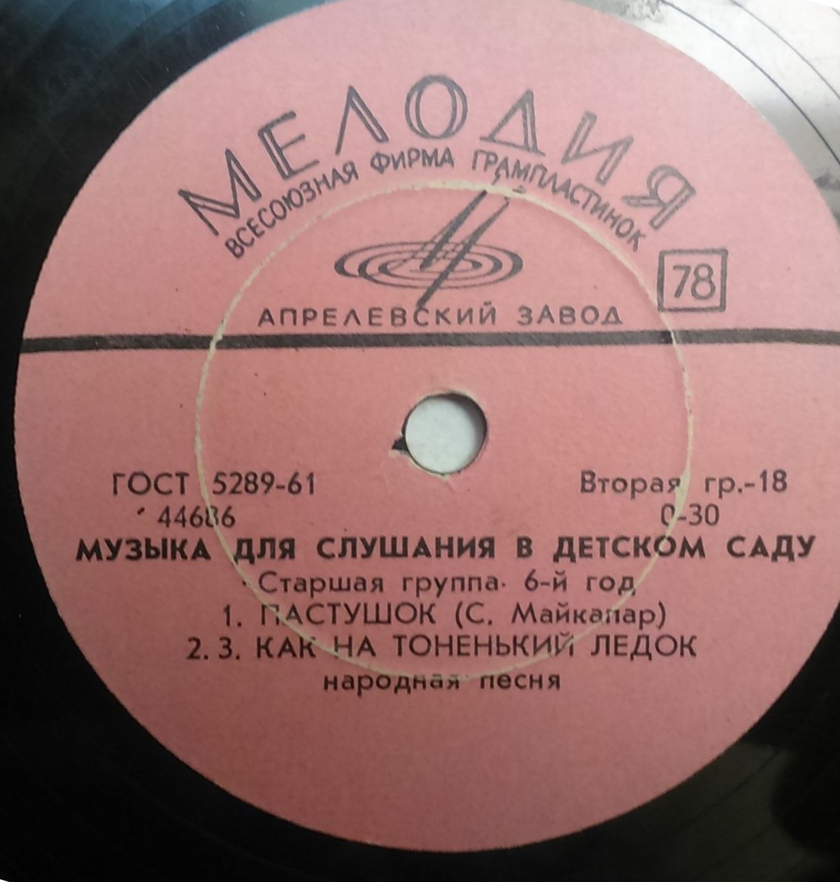 Музыка для слушания в детском саду. Старшая группа. 6-й год