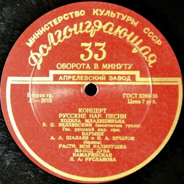 Концерт. Русские народные песни