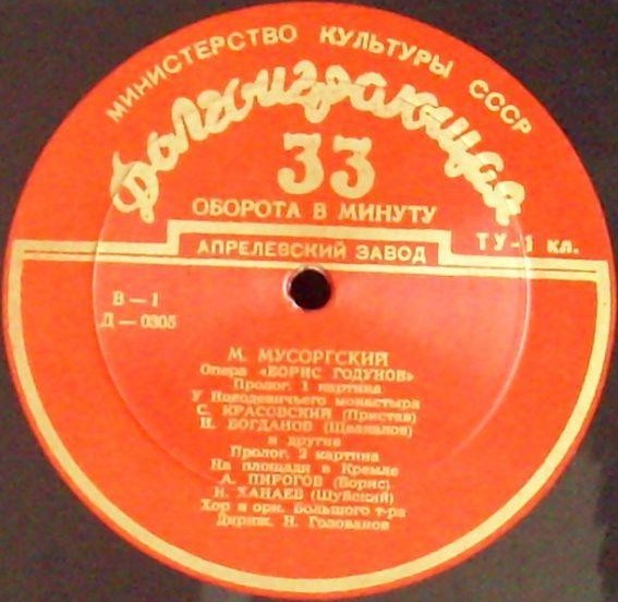 М. МУСОРГСКИЙ (1839–1881): «Борис Годунов», опера в 4 д. с прологом (Н. Голованов)