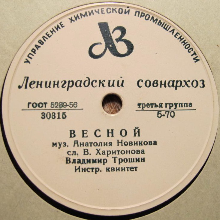 В. Трошин - Не тревожься / Весной