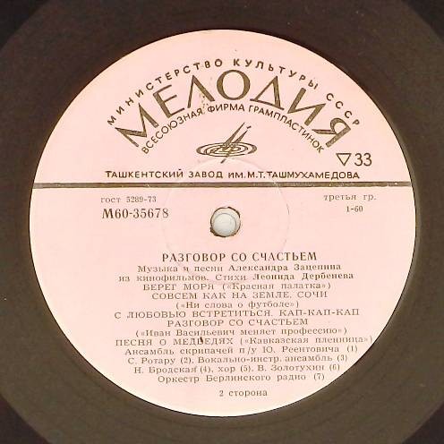 Александр Зацепин. Разговор со счастьем. Песни из кинофильмов