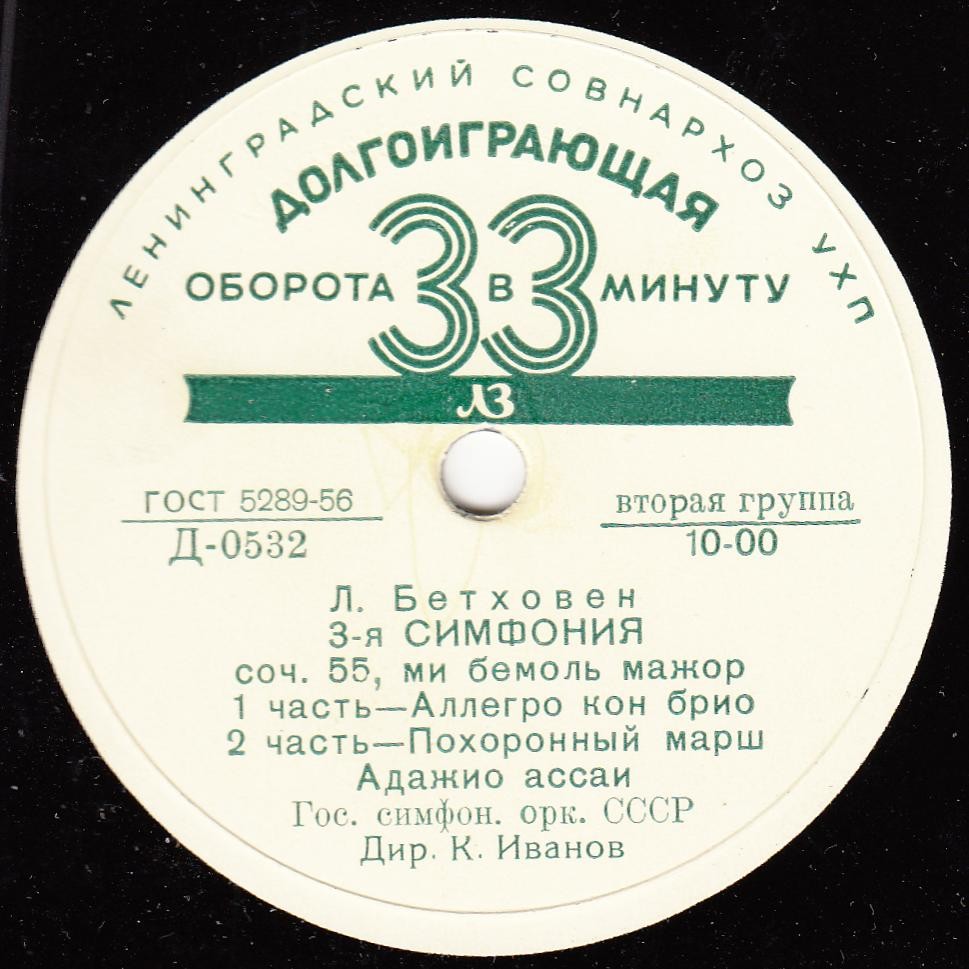 Л. БЕТХОВЕН (1770-1827) Симфония № 3 ми бемоль мажор, соч. 55 (К. Иванов)