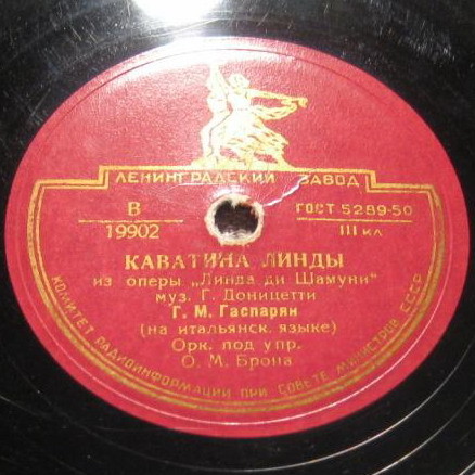 Г. ГАСПАРЯН — Каватина Линды / Севильяна