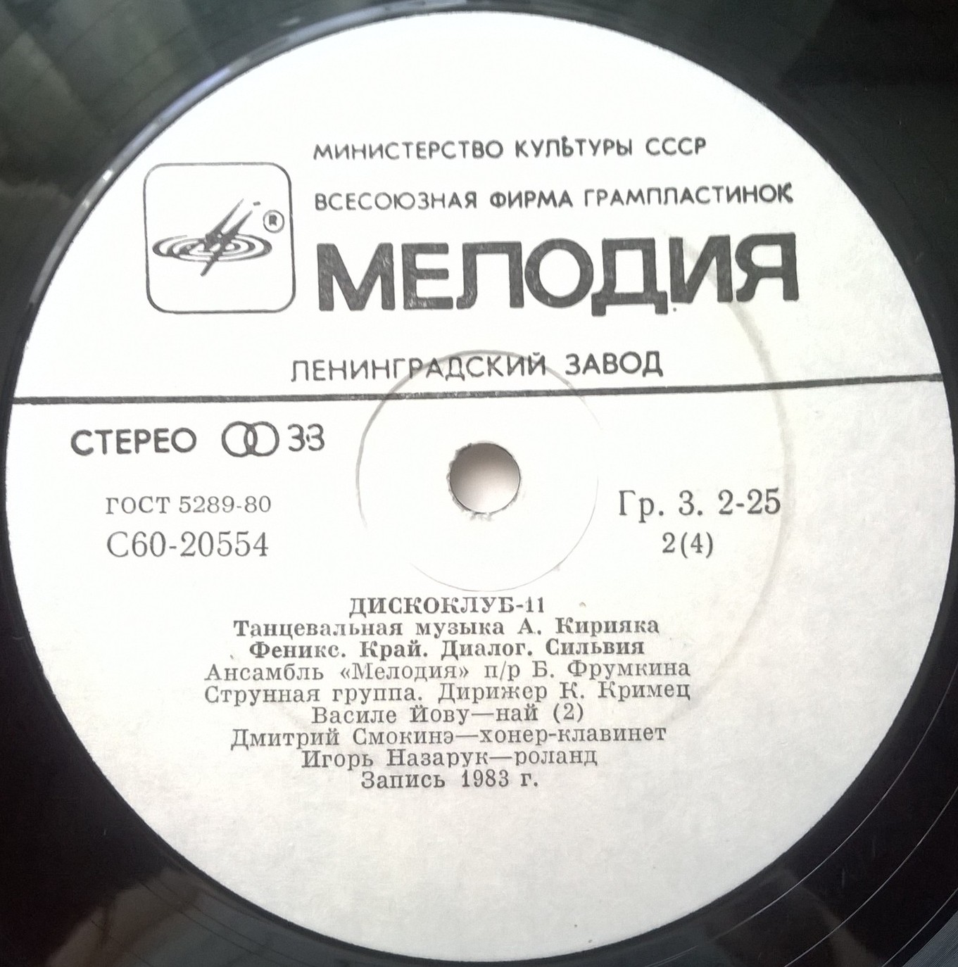 ДИСКОКЛУБ-11 - Танцевальная музыка Анатолия Кирияка. Популярные ансамбли и солисты