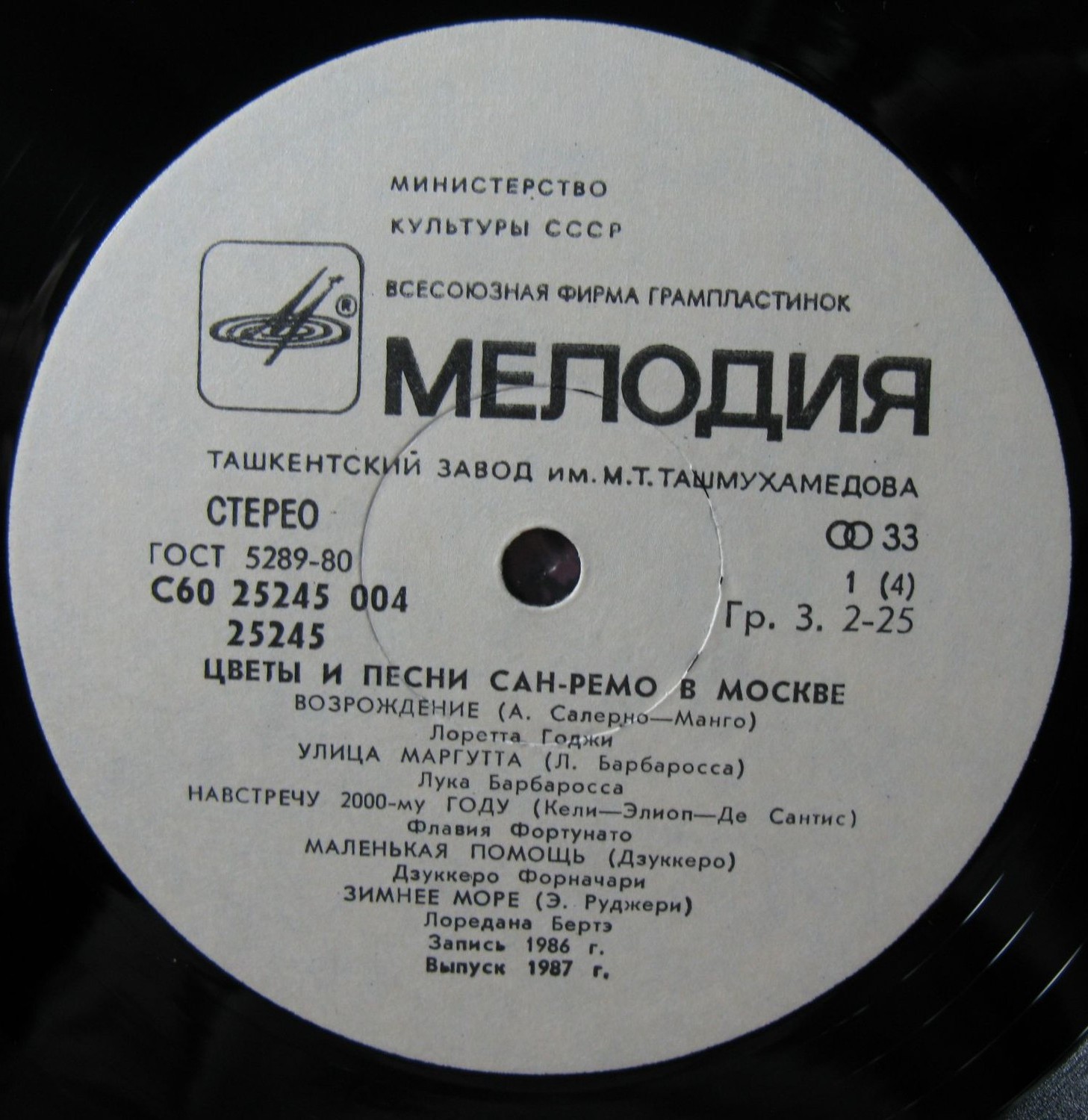 ЦВЕТЫ И ПЕСНИ САН-РЕМО В МОСКВЕ