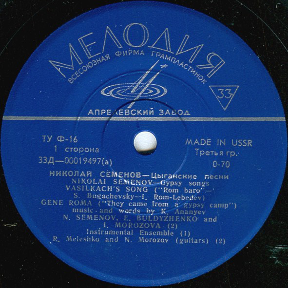 Николай СЕМЕНОВ. Цыганские песни