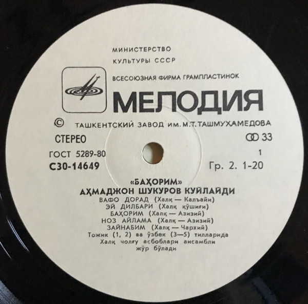 Ахмаджан ШУКУРОВ. «Бахорим»