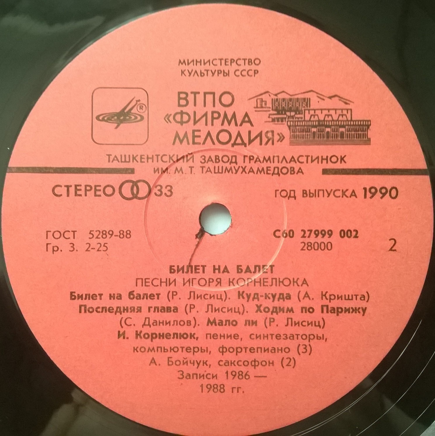 Игорь КОРНЕЛЮК. «Билет на балет»