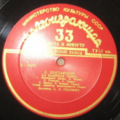 Д. ШОСТАКОВИЧ Балетная сюита № 3; А. ХАЧАТУРЯН Сюита из музыки к драме М. Лермонтова "Маскарад"