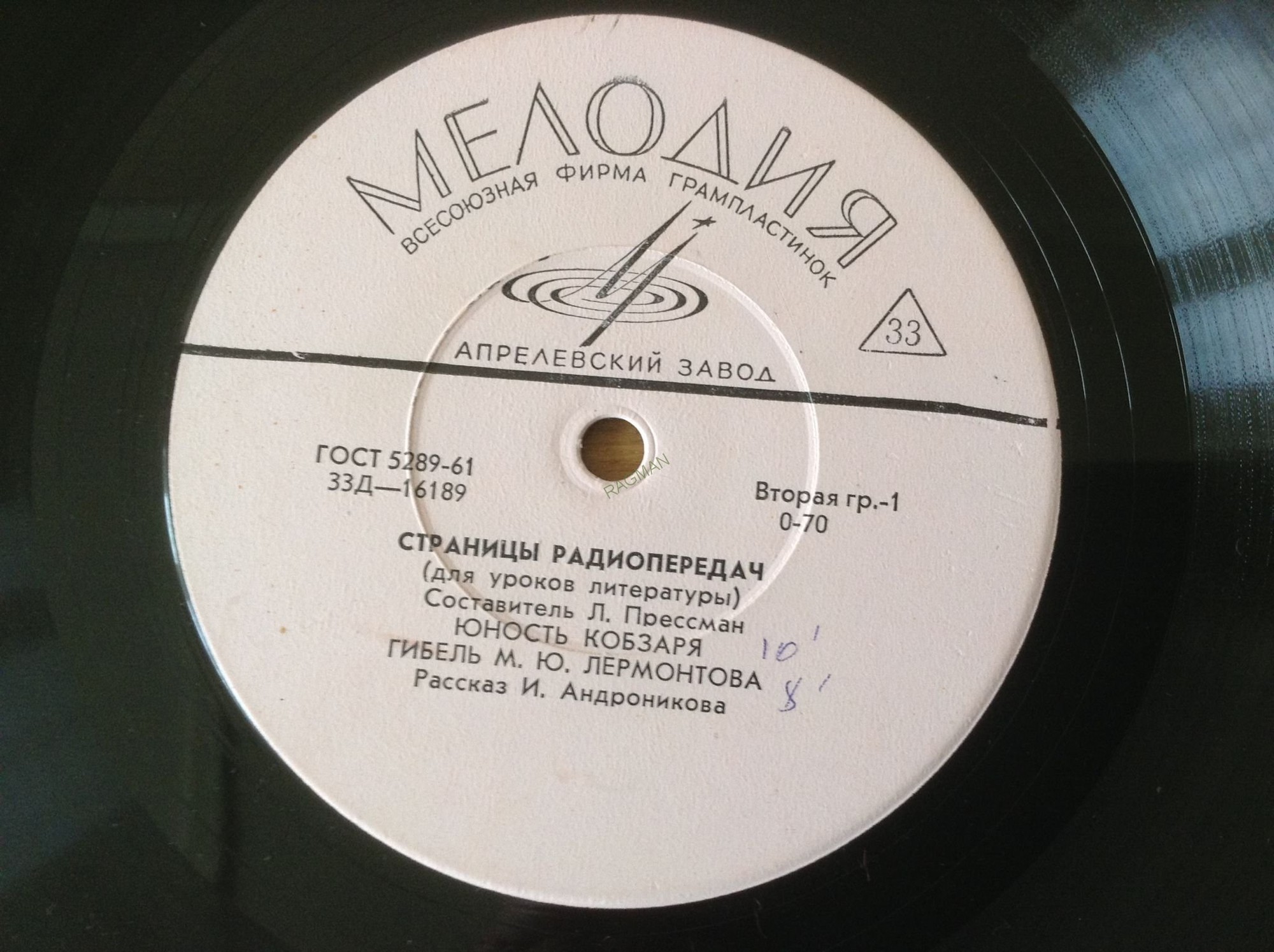 Страницы радиопередач.Для уроков литературы