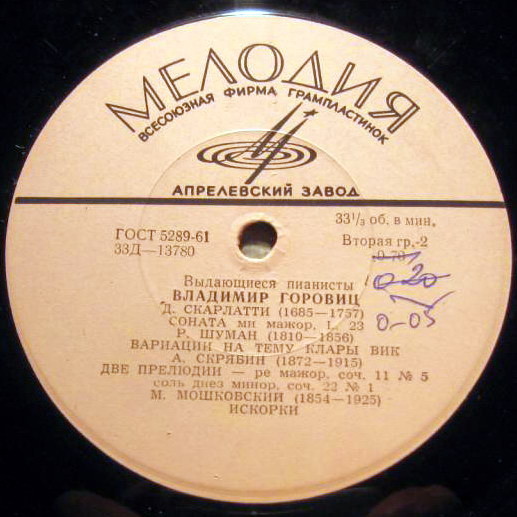 Владимир ГОРОВИЦ (ф-но)