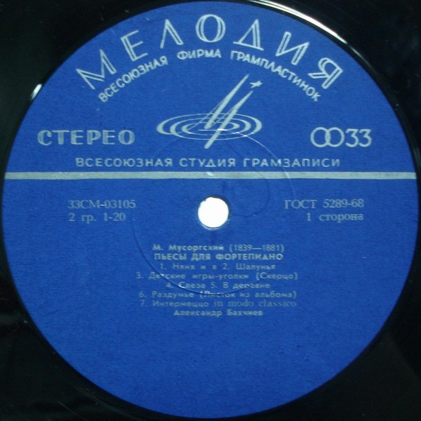 М. МУСОРГСКИЙ (1839–1881): Пьесы для фортепиано (А. Бахчиев)