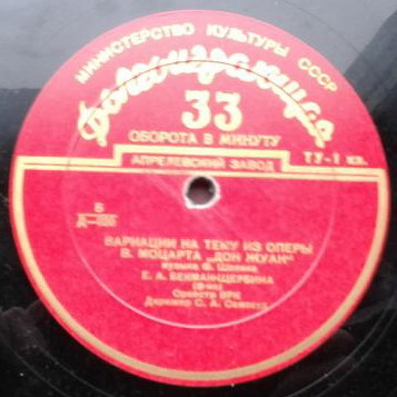 Ф. ШОПЕН (1810–1849): Анданте спианато и большой полонез / Вариации (Е. Бекман-Щербина, С. Самосуд)