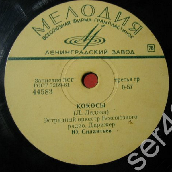 Эстрадный оркестр Всесоюзного радио, дирижер Ю. Силантьев
