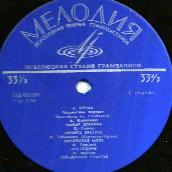 ТВОРЧЕСКИЕ ПОРТРЕТЫ МАСТЕРОВ СЦЕНЫ: Амвросий Бучма