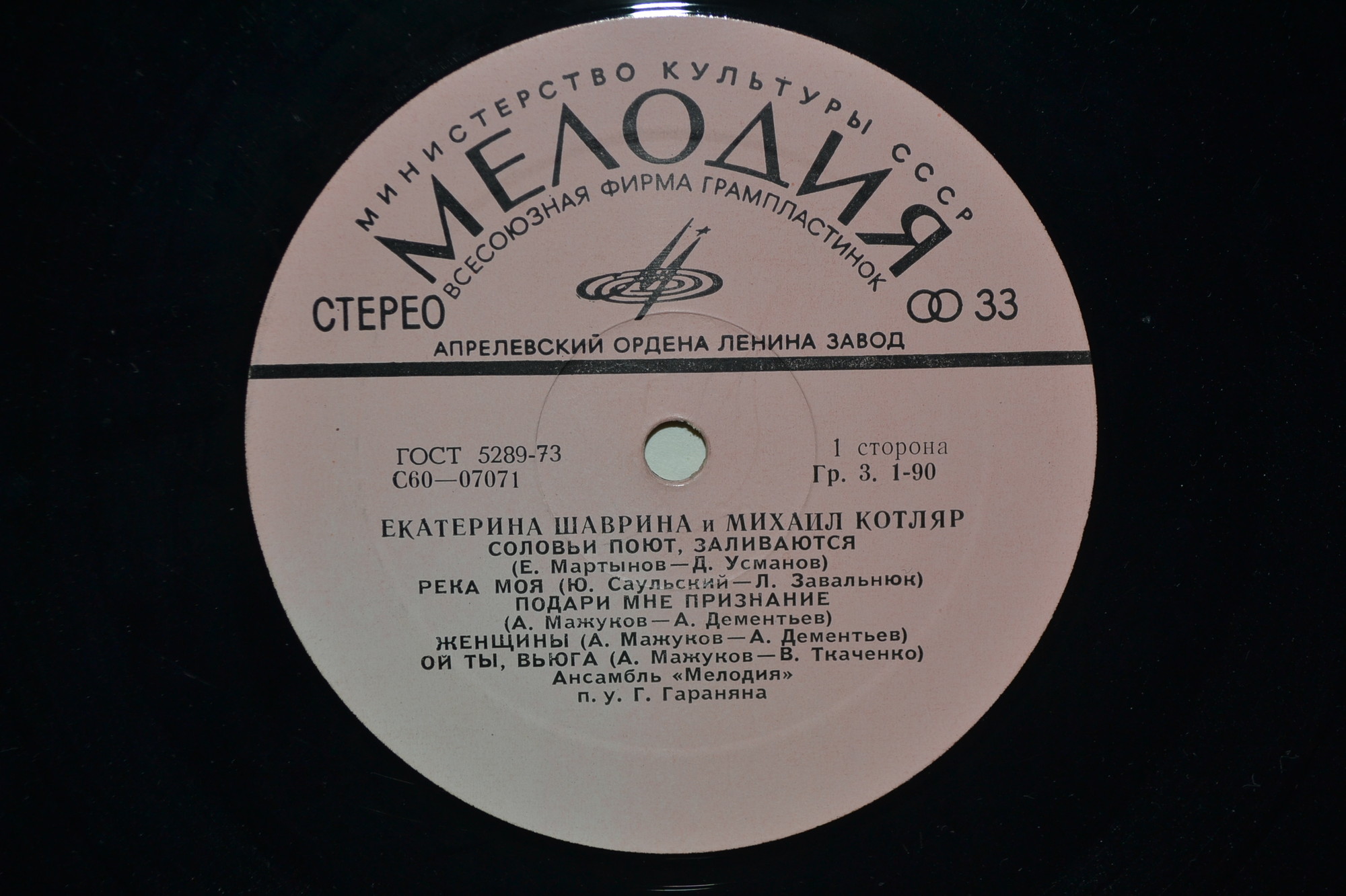 Екатерина Шаврина и Михаил Котляр