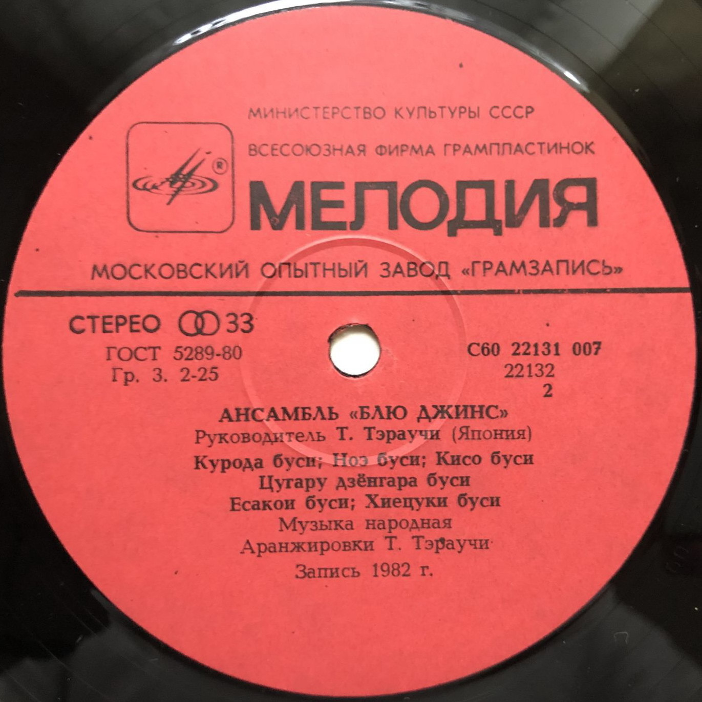 Ансамбль "Блю Джинс" п/р Т. Тэраучи (Япония)
