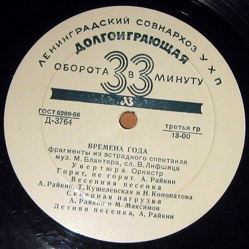 Аркадий Райкин. Времена года
