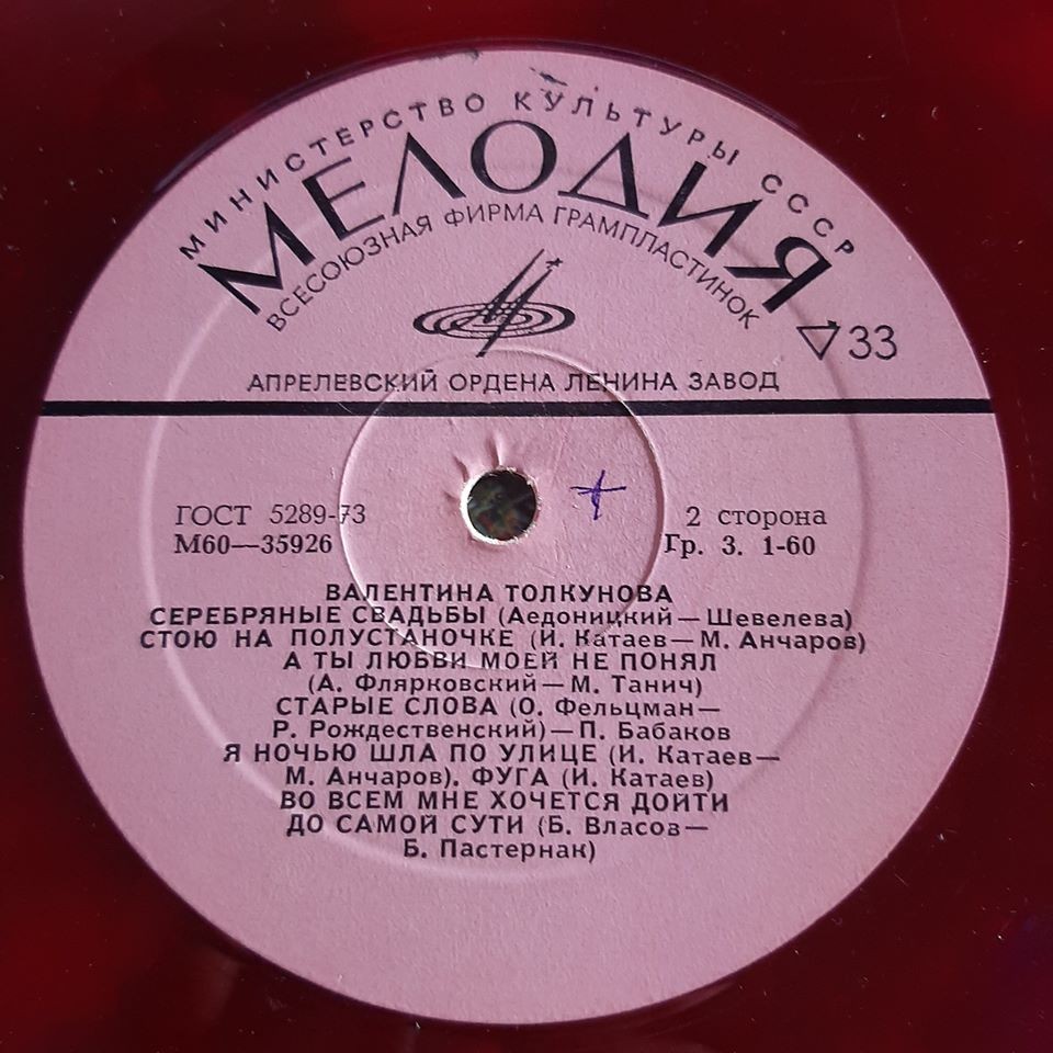 Валентина Толкунова