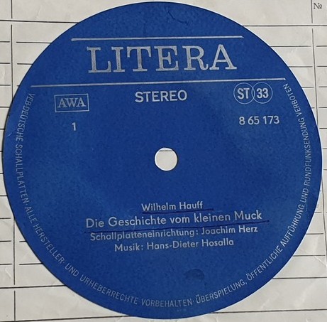 Wilhelm Hauff ‎– Der Kleine Muck [по заказу немецкой фирмы LITERA 8 65 173]