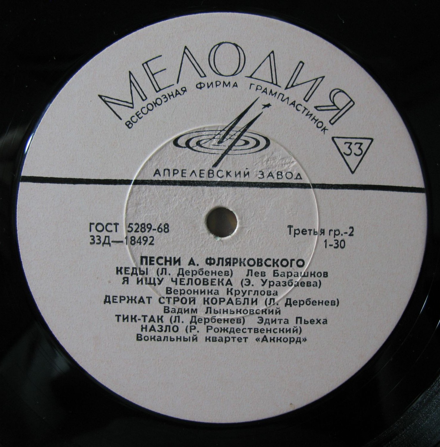 Песни А. Флярковского