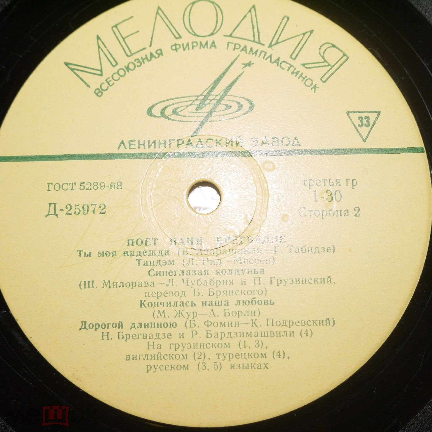 Поёт Нани Брегвадзе