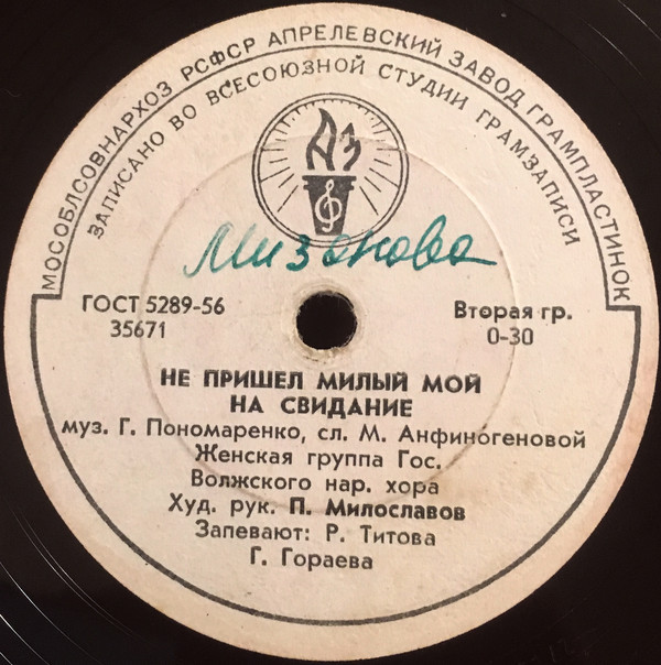 Не пришел милый мой на свидание / Талабербы