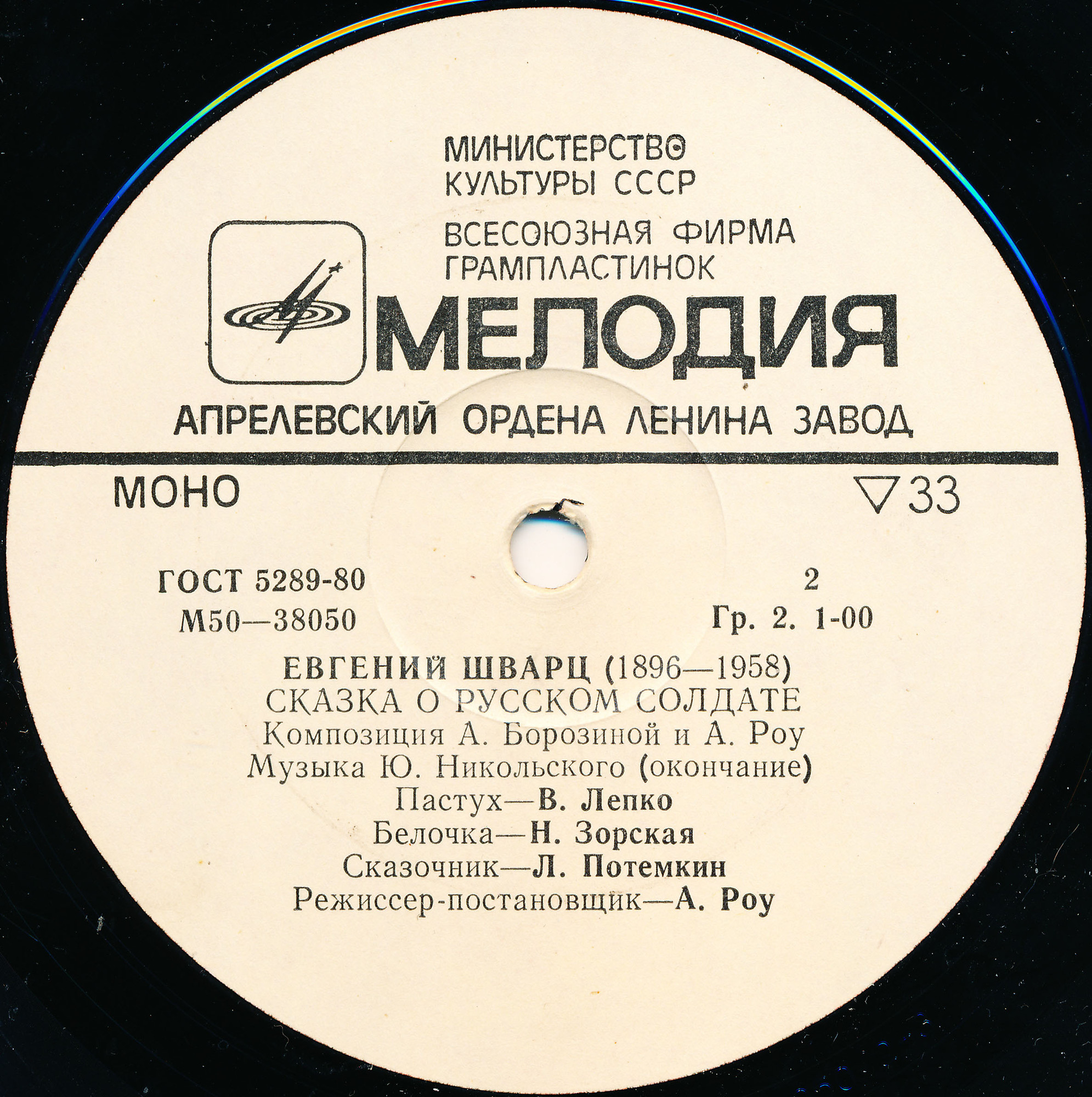 Е. ШВАРЦ (1896–1958) «Сказка о русском солдате», композиция