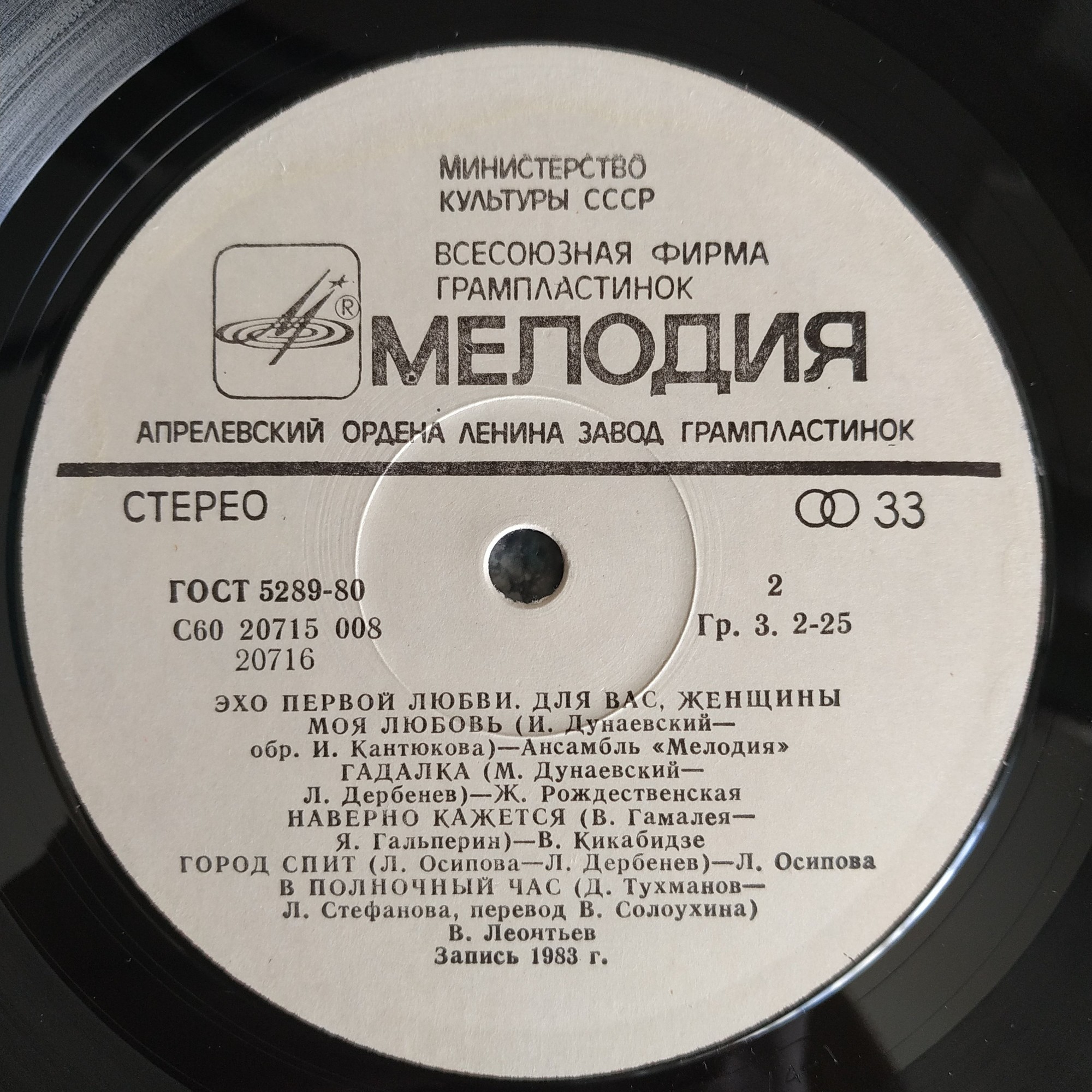 Для вас, женщины! Эхо первой любви