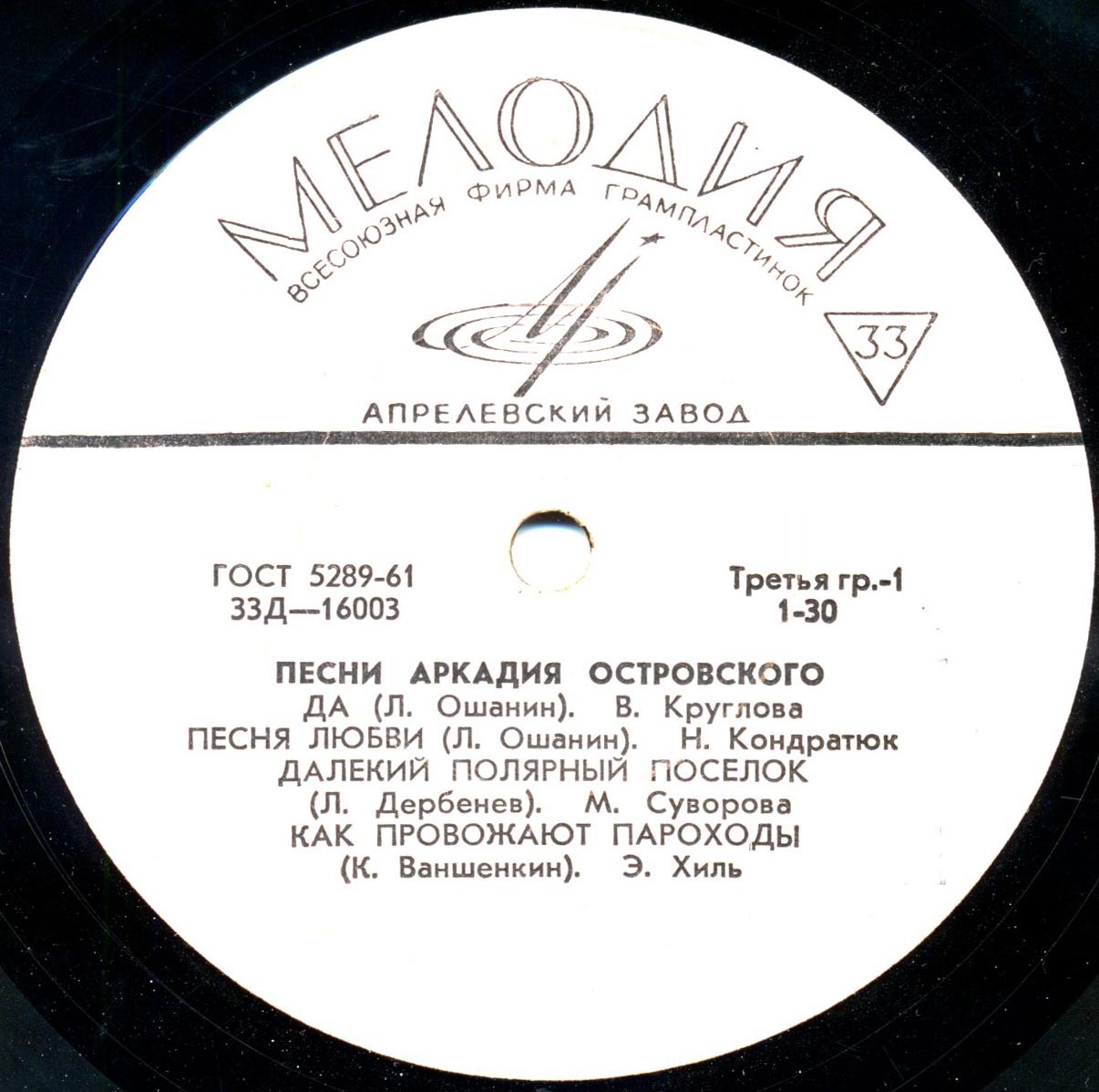 Песни Аркадия Островского