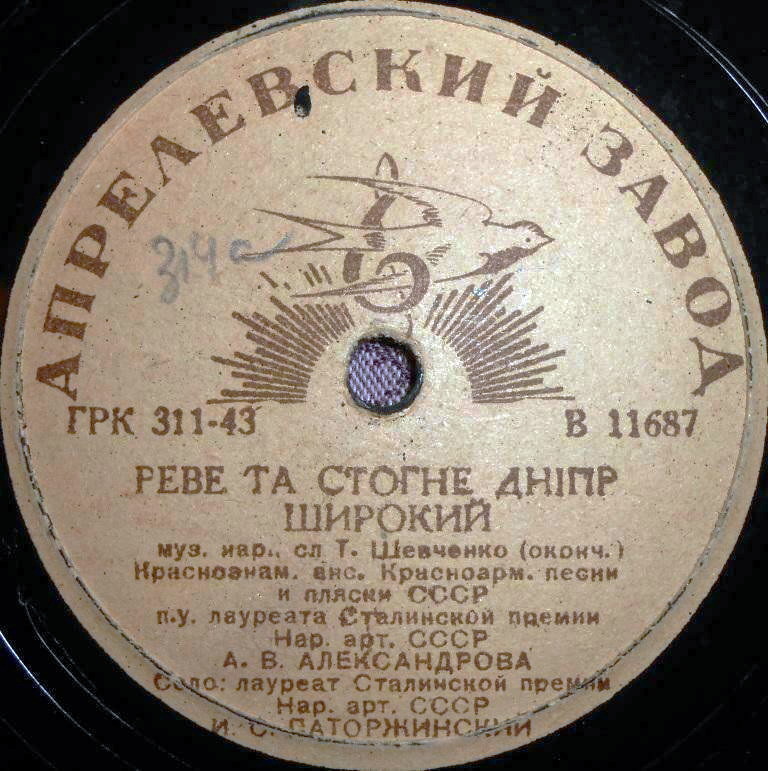 Краснознаменный ансамбль - Реве та стогне Днiпр широкий