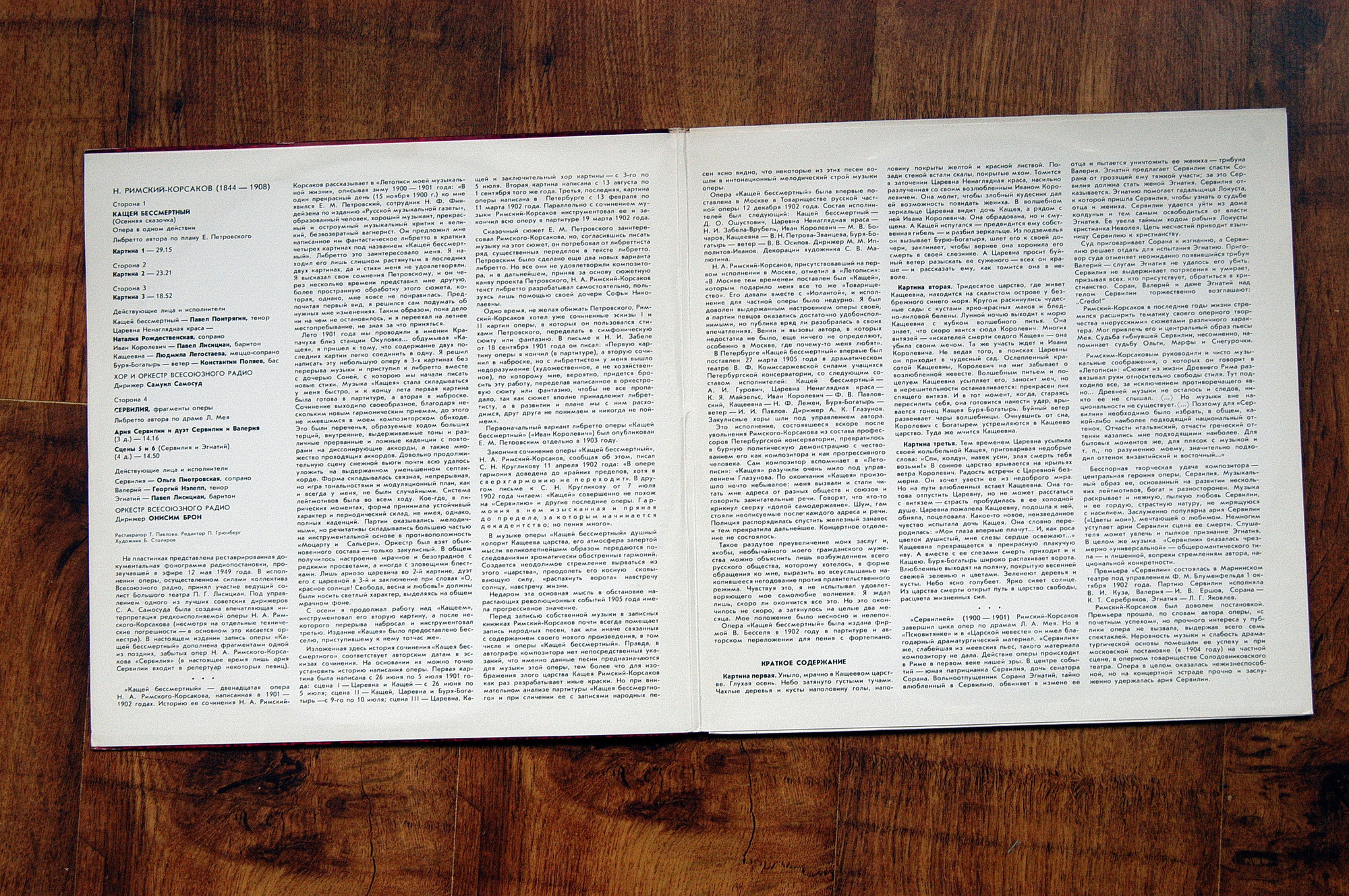 Н. РИМСКИЙ-КОРСАКОВ (1844- 1908). Кащей Бессмертный. Сервилия (фрагменты)