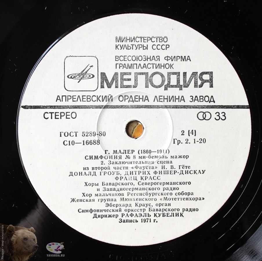 Г. МАЛЕР (1860-1911): Симфония № 8, Симфония № 10