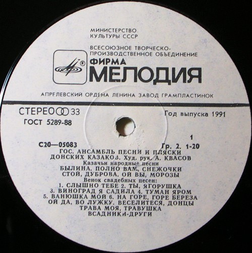 ДОНСКОЙ СУВЕНИР. Государственный ансамбль песни и пляски донских казаков