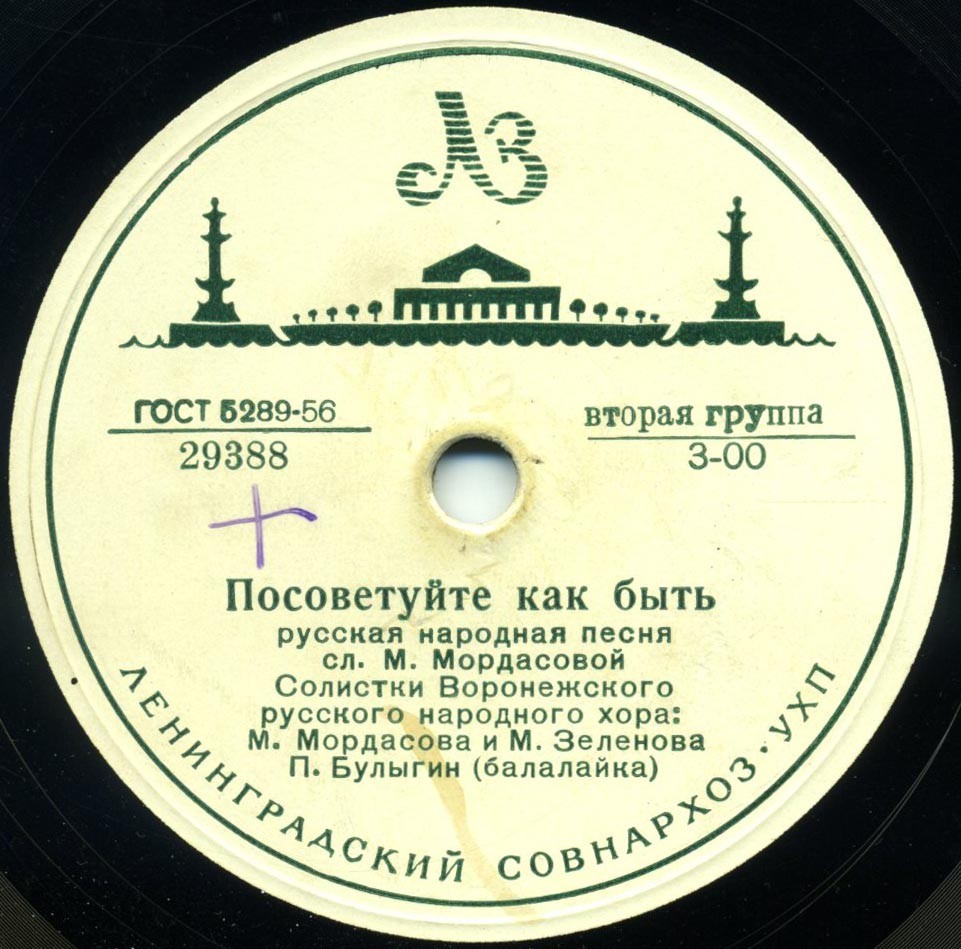 М. Н. Мордасова, М. М. Зеленова - Посоветуйте, как быть / Воронежский рус. нар. хор - Сады, садочки