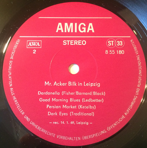 Mr. Acker Bilk in Leipzig [по заказу немецкой фирмы AMIGA 8 55 180]