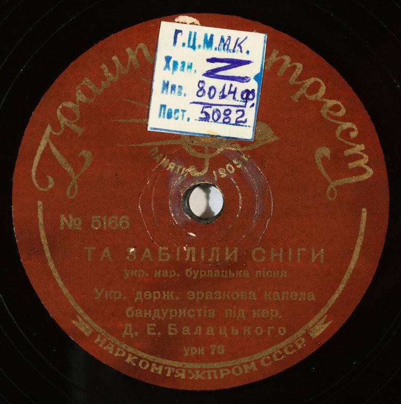 Держ. капела бандуристiв – Та забiлiлi снiгi